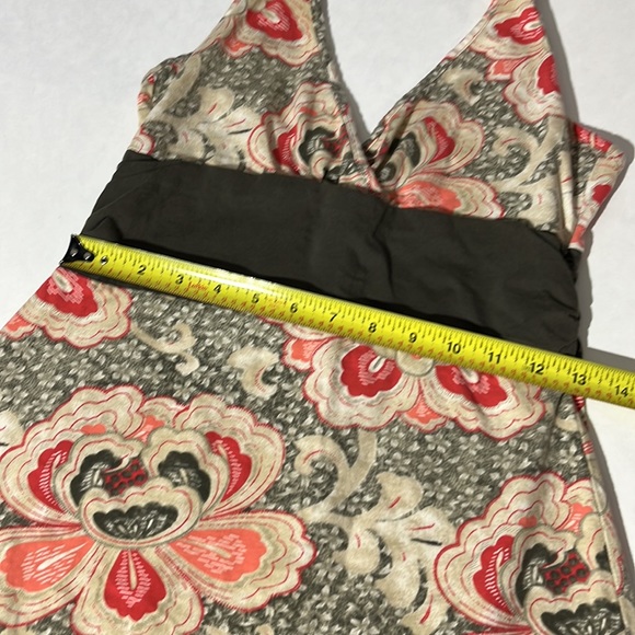 patagonia Organic Cotton Margot Sleeveless Green/Pink Floral Dress Size Medium - Picture 8 of 9